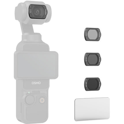 SmallRig Juego de Filtros ND8 ND64 ND256 para DJI Osmo Pocket 3 con Protector de Cristal Templado