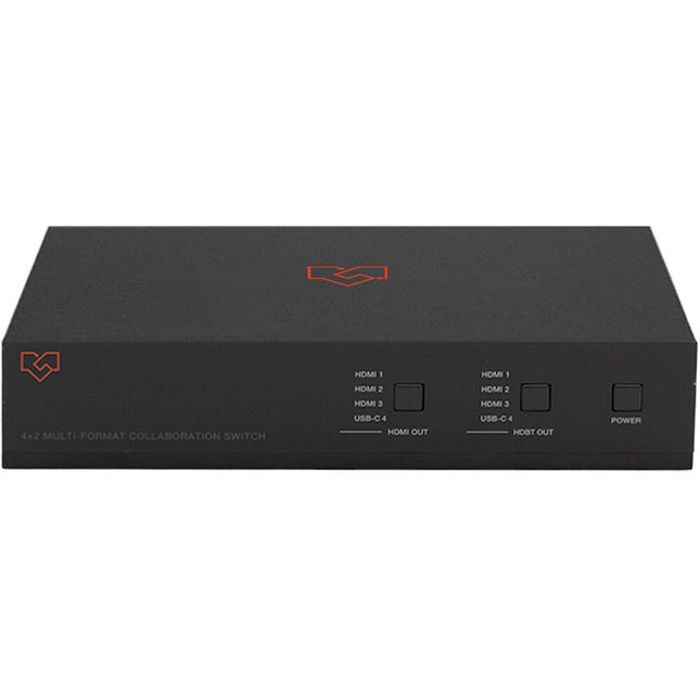VigilLink 4x2 Matriz Switch Multi Formato HDMI HDBaseT 330' Extensión 4K USB-C