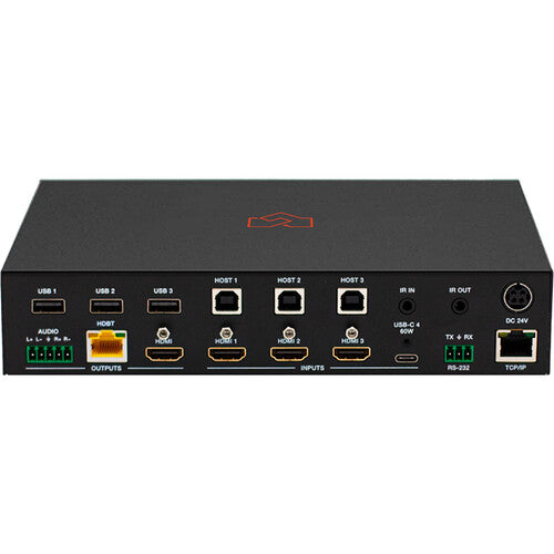 VigilLink 4x2 Matriz Switch Multi Formato HDMI HDBaseT 330' Extensión 4K USB-C