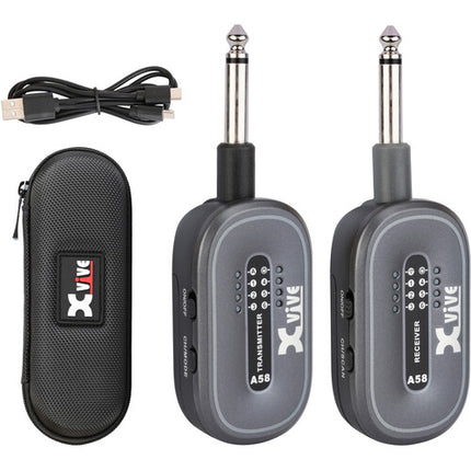 Xvive Audio A58 Sistema Inalámbrico para Guitarra 5 8 GHz 5 Horas Batería