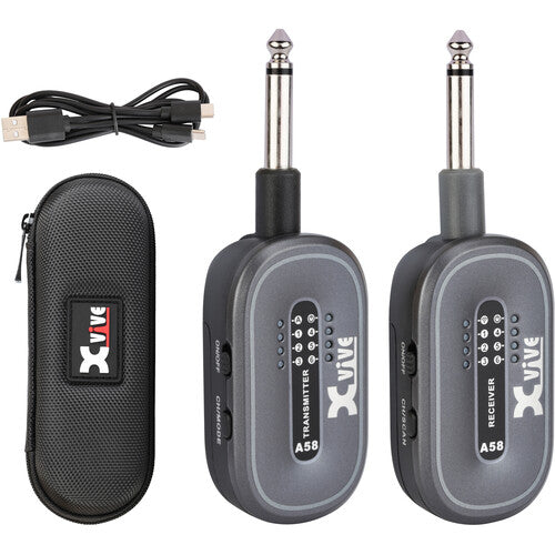 Xvive Audio A58 Sistema Inalámbrico para Guitarra 5 8 GHz 5 Horas Batería