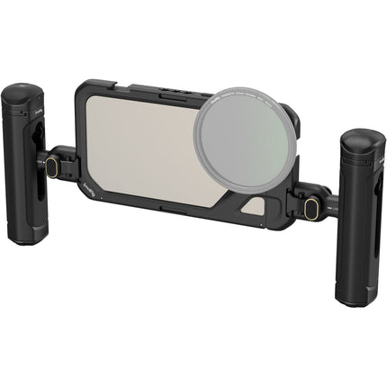 SmallRig Jaula de Vídeo para iPhone 15 Pro Max con Dual Handles y Montaje M de 67mm