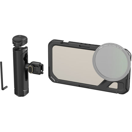 SmallRig Jaula de Vídeo para iPhone 15 Pro Max con Dual Handles y Montaje M de 67mm