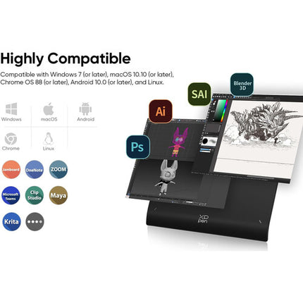 XPPen Deco Pro MW Wireless Tableta Gráfica 9x6 Bluetooth 16,384 Niveles