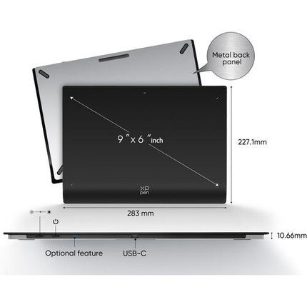 XPPen Deco Pro MW Wireless Tableta Gráfica 9x6 Bluetooth 16,384 Niveles