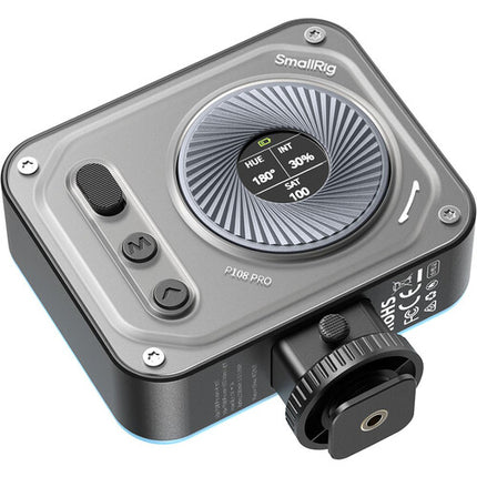 SmallRig Vibe P108 Pro Luz LED Mini para Video Pantalla LCD Batería 1500mAh