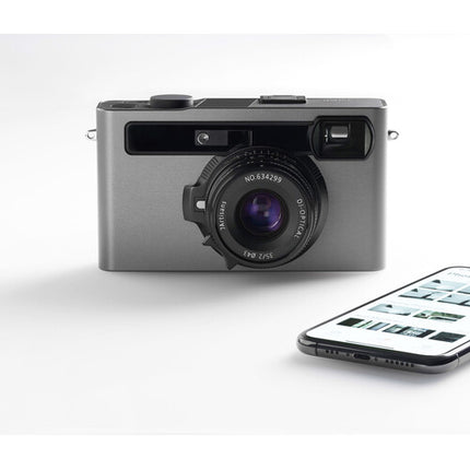 Pixii Max Cámara telémetro digital 24.5MP 32GB Negro mate con batería y cable