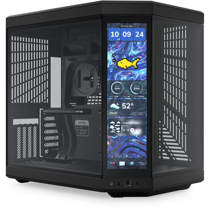 HYTE Y70 Touch Caja Mid-Tower con Pantalla Táctil 14.5" y Soporte ATX E-ATX M-ATX M-ITX