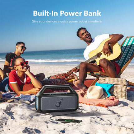 Soundcore by Anker Boom 2 Altavoz Bluetooth portátil 80W 24h batería negro