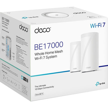TP-Link Deco BE75 BE17000 Sistema Mesh WiFi 7 Tri Banda 16 528 Mb/s 2 Piezas
