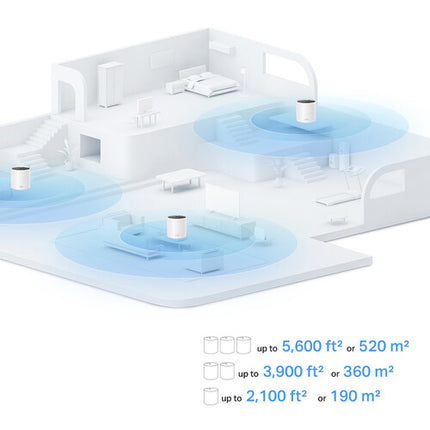 TP-Link Deco X15 AX1500 Sistema Wi-Fi Mesh Doble Banda 3900 pies² 2 Piezas