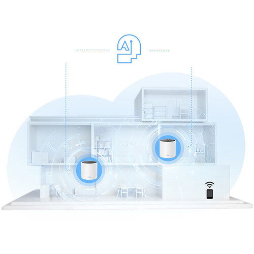 TP-Link Deco X15 AX1500 Sistema Wi-Fi Mesh Dual Band Gigabit 5600 ft² 3 Piezas