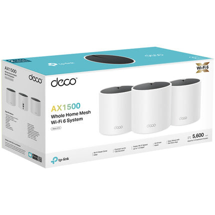 TP-Link Deco X15 AX1500 Sistema Wi-Fi Mesh Dual Band Gigabit 5600 ft² 3 Piezas
