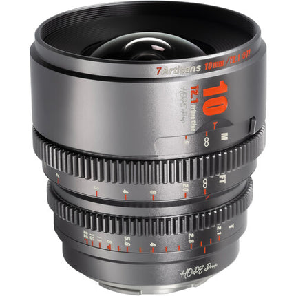 7Artisans Hope 10mm T2.1 S35 Lente Cine Micro Cuatro Tercios Titanio