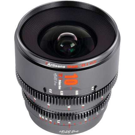 7Artisans Hope 10mm T2.1 S35 Lente Cine Micro Cuatro Tercios Titanio