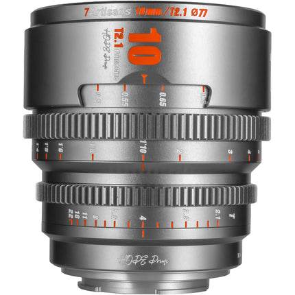 7Artisans Hope 10mm T2.1 S35 Lente Cine Micro Cuatro Tercios Titanio