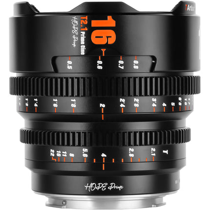 7Artisans Hope 16mm T2.1 S35 Lente de Cine Apertura T2.1 Filtro M77 Pack de Tapas