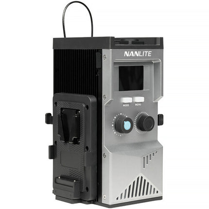 Nanlite FC Power Controller para LEDs con dos placas V-Mount y pantalla 2 pulgadas