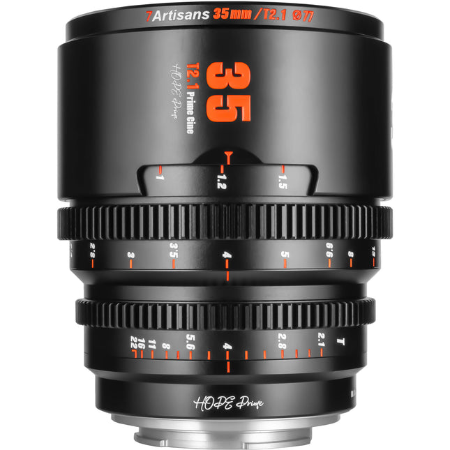 7Artisans 35mm T2.1 Hope S35 Lente Cine para Sony E con Apertura T2.1 y 260° Enfoque