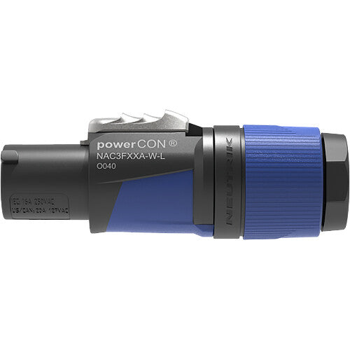 Neutrik NAC3FXXA-W-L Conector Power-Con Azul para Cables 10-16mm Lockable