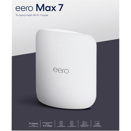 eero Max 7 BE20800 Módulo Wi-Fi 7 Tri Banda Multi-Gig 20 780 Mb/s 2500 pies²