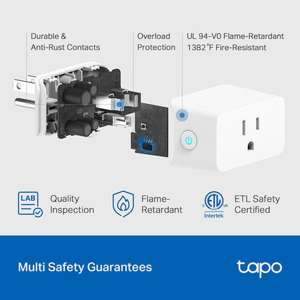 TP-Link Tapo P115 Enchufe Inteligente Wi-Fi Monitor de Energía 2.4 GHz Doble Pack