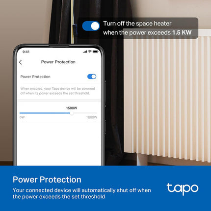 TP-Link Tapo P115 Enchufe Inteligente Wi-Fi 2.4 GHz Control Remoto 4-Pack