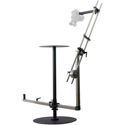 DigitalFoto Solution Limited 3 Ejes Plataforma Rotatoria 360° con Dolly Slider y Soporte hasta 20 kg