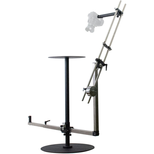 DigitalFoto Solution Limited 3 Ejes Plataforma Rotatoria 360° con Dolly Slider y Soporte hasta 20 kg