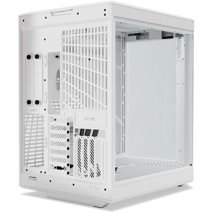 HYTE Y70 Touch Infinite Torre Media Snow White con Pantalla Táctil 14.5 Pulgadas y Soporte para GPUs de 16.6 Pulgadas
