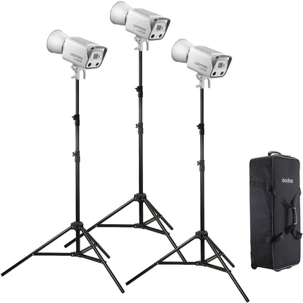 Godox Litemons LA300R RGB LED Monolight Kit 3 Luces 330W 1800-10000K con Maletín rígido