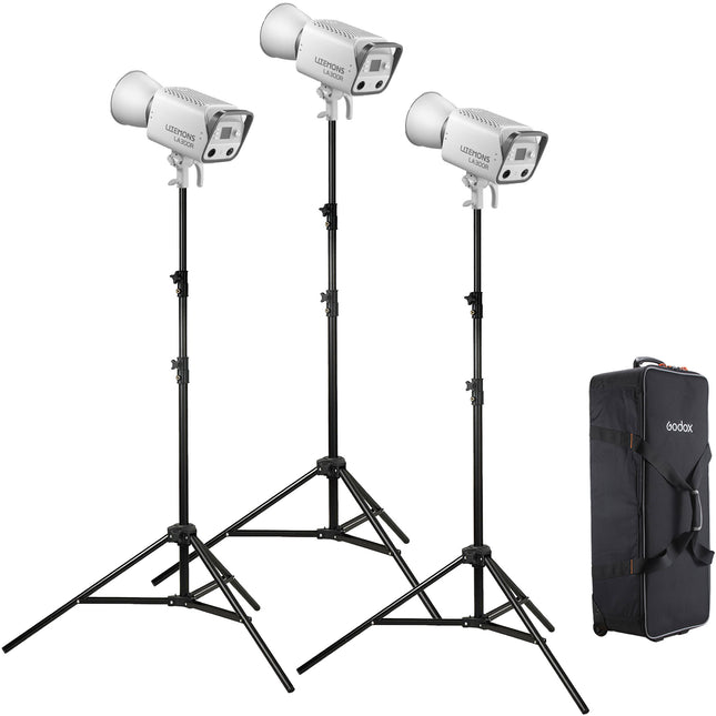 Godox Litemons LA300R RGB LED Monolight Kit 3 Luces 330W 1800-10000K con Maletín rígido