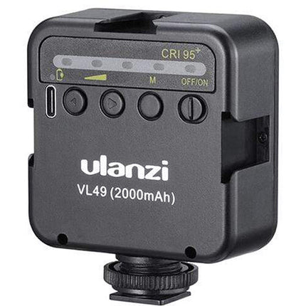 Ulanzi VL-49 Luz LED Mini Recargable 2000mAh con Trípode Kit