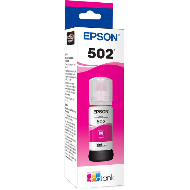 Epson T502 Tinta Magenta EcoTank Botella 70mL para Impresoras EcoTank