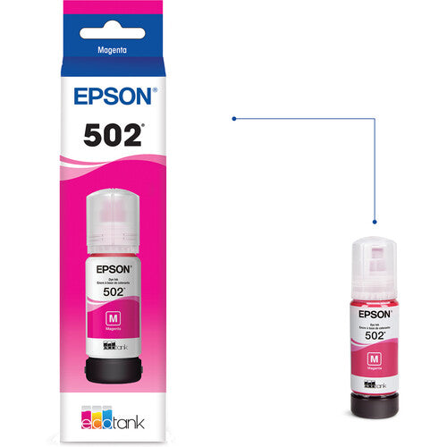 Epson T502 Tinta Magenta EcoTank Botella 70mL para Impresoras EcoTank