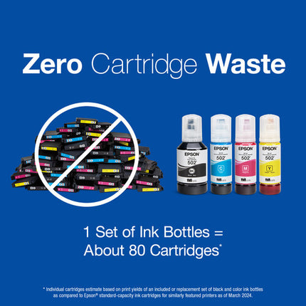 Epson T502 Botella de Tinta Amarilla EcoTank 70mL para Impresoras EcoTank