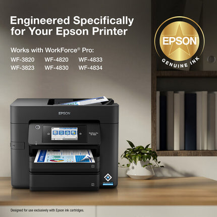 Epson T822 Pack Combo Cartuchos Negro y Color para Impresora WF-3820 WF-4820 WF-4830