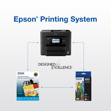 Epson T822 Pack Combo Cartuchos Negro y Color para Impresora WF-3820 WF-4820 WF-4830