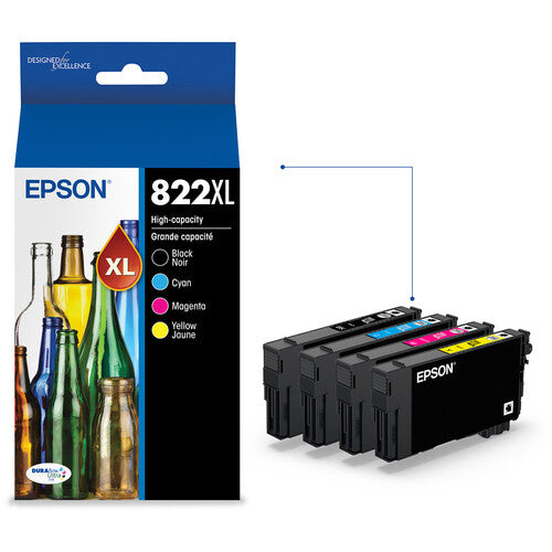 Epson DURABrite T822XL Cartuchos de Tinta Alta Capacidad para Impresoras WorkForce