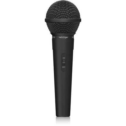 Behringer BC110 Micrófono Dinámico Vocal con Cable de 3.5mm y Adaptador 1/4"