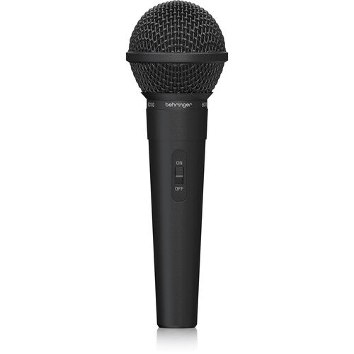 Behringer BC110 Micrófono Dinámico Vocal con Cable de 3.5mm y Adaptador 1/4"