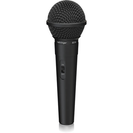 Behringer BC110 Micrófono Dinámico Vocal con Cable de 3.5mm y Adaptador 1/4"