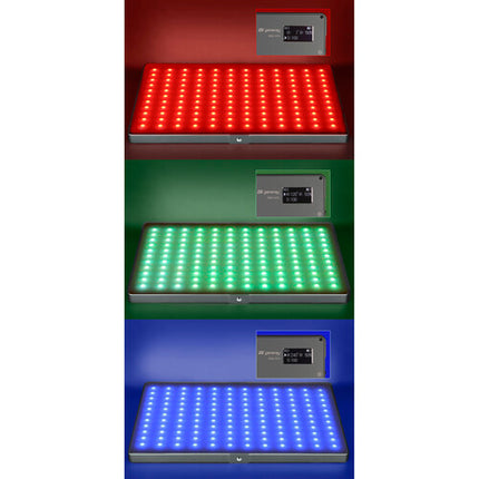Genaray RGB-11X7L Panel LED RGB para cámara 11x7 pulgadas 644 Lux batería integrada
