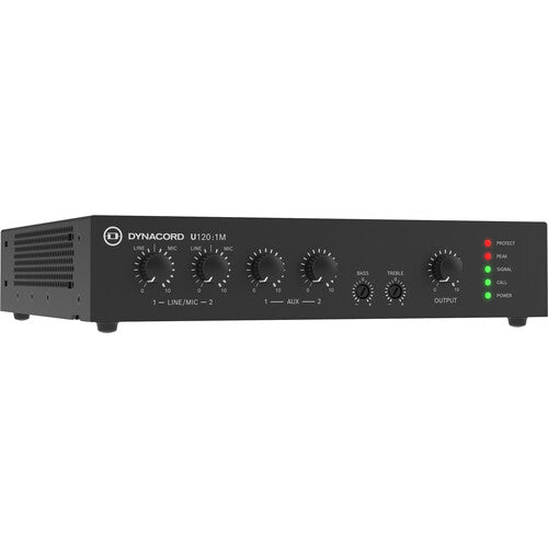 Dynacord U120:1 Amplificador un canal 120W filtro paso alto 120Hz montaje incluido
