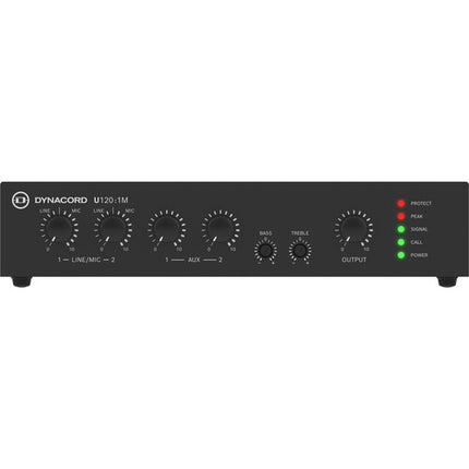 Dynacord U120:1 Amplificador un canal 120W filtro paso alto 120Hz montaje incluido