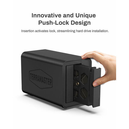 TerraMaster D2-320 Caja RAID USB 3.2 Gen 2 con 2 Bahías SATA 3.5 2.5 pulgadas