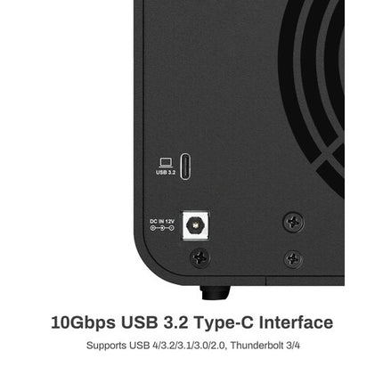TerraMaster D4-320 Caja para discos 4 Bahías SATA USB 3.2 Gen 2 1016 MB/s