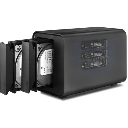 TerraMaster D5 Hybrid Caja de Disco 5 Bahías USB 3.2 Gen 2 2 x 3.5/2.5" y 3 x M.2 2280