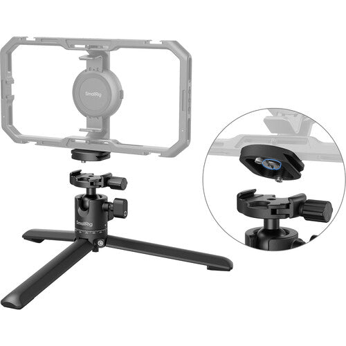 SmallRig Trípode de Mesa con Placa Arca y Cabezal Esférico Mini 360°