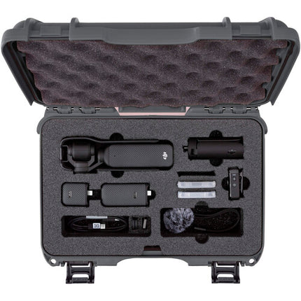 Nanuk 909 Maletín rígido con espuma para DJI Osmo Pocket 3 4.8L Graphite